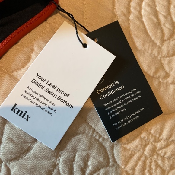 NWT KNIX Period Swim Bottom SPF50+  Size Large  Lava color - Picture 3 of 6